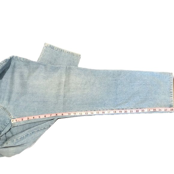 Gloria Vanderbilt Amanda Jeans Light Wash Denim 5 Pocket Womens Sz 14 Short - Picture 8 of 14